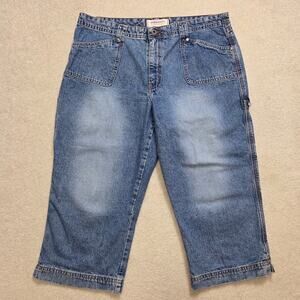 Vintage Hydraulic 17/18 90's Y2K Cropped Carpenter Jeans Straight Leg Distressed